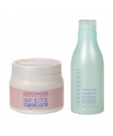 Hair botox 500ml + Clarifying Shampoo 400ml COCOCHOCO
